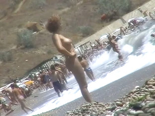 Real Beach Voyeur Video Of Hot Nudist Chicks Showing Off Their Bodies By The Water