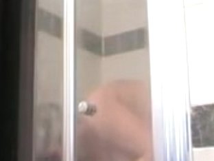 Fat Woman Taking A Shower On The Hidden Camera