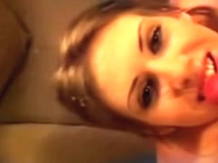 Cute English Teen Kate Takes A Facefull And  Swallows