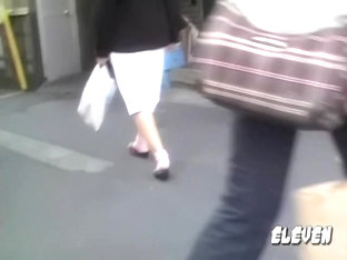 Japanese Nurse Is Cruising In The Streets During Sharking Adventure