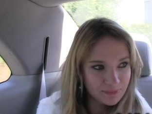 Fake Taxi Driver Fucks Blonde Outdoors