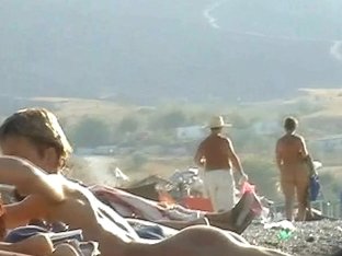 Nudist Beach As Always Gets Some Extra Voyeur's Attention