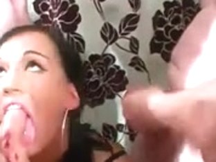 Uk Pornstar Chantelle Fox Facial Bukkake Party