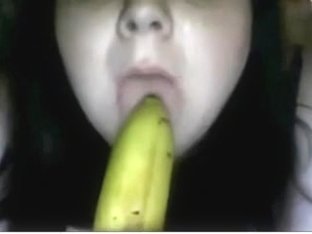 Girl From Us Deepthroats A Banana On Chat Roulette Hot
