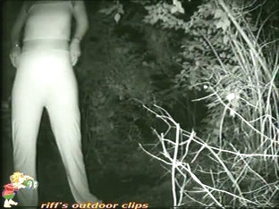A Sexy Teen Hides In The Bushes While Pissing Voyeur Cam