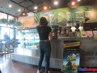 Starbucks Coffee Date With Gorgeous Big Ass Asian Teen Girlfriend