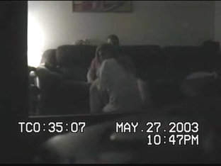 Babysittes Fucking On Spycam