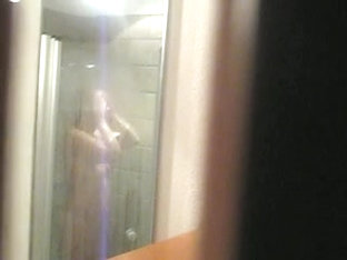 Gitte Voyeurered In Shower