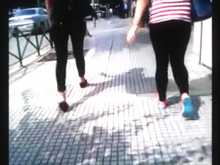 Greek Mom And Not Her Daughter Walking