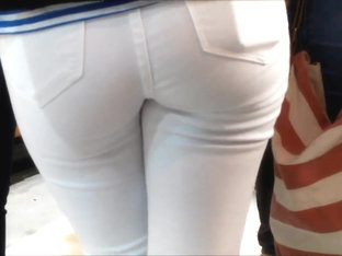 4 College Young Girls Tight Asses In Jeans Hidden Cam