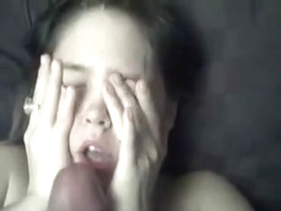 Homemade Wife Blowjob With A Facial