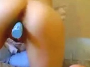 Sexy Big Boobs Brunette Teen Toys With Her Vagina