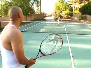 Petite Tight Ass Sadie West Gives At Tennis Court