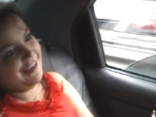 Teen Girl Showing Tits In Car