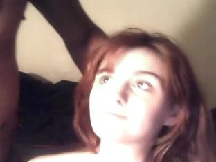 Redhead Sucks Black Cock On Webcam