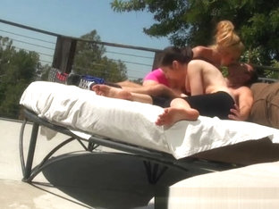 Teens Take A Break From Yoga To Suck Dick Outdoors Together