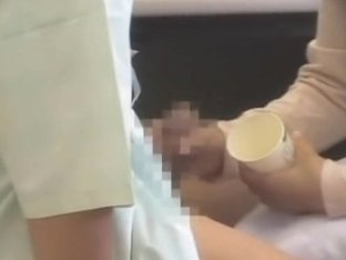 Jap Nurse Collects A Semen Sample In Medical Fetish Video