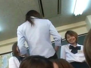 Subtitled Japanese Schoolgirls Teacher Kiss Interviews