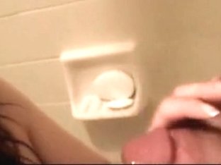 Dream Angel Sucking Knob In Bathroom