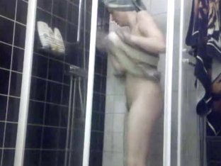 Astonishing Girl Soaps Herself In The Shower On Hidden Camera