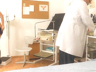 Handsome Gal At Doctor Caught On Spy Web Camera