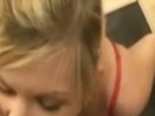 Amateur Blonde Girlfriend Blowjob And Facial In Dressing Room