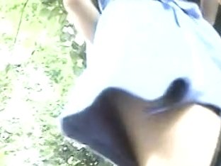 Hot Brunette Shows Her Butt On A Voyeurs Camera