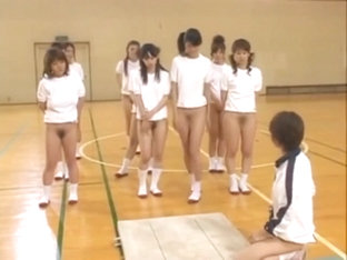Japanese Schoolgirls Hairy Pussies Hot Asses Stretch During Gym Class