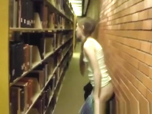 Naked Girl In Library