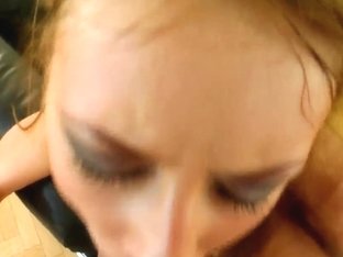 Redhead Girlie Is Giving Really Nice Blowjob