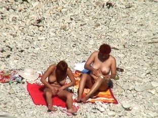 Two Mature Sluts Naked On A Beach
