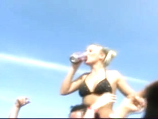Blonde Girl In Bikini Getting Canned In Public Video