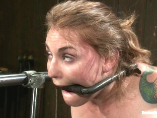 Payton Bell In Bound In A Custom Metal Bondage Rig Made To Cum, She Can't Stop The Orgasms That Ri.