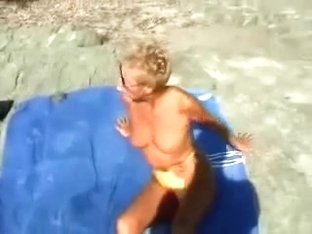 I Taped Two Concupiscent Mature Hotties On The Nudist Beach
