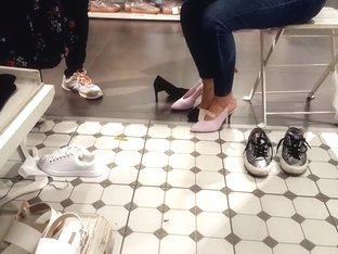 GF Tries New High Heels Soft Feets Shoe Shopping