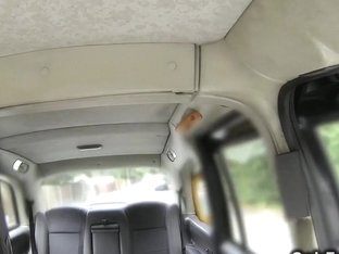 Redhead With Massive Tits Banged In A Fake Taxi