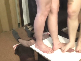 Two Pairs Of Merciless Legs Trample Cock And Balls4 - Cbt Trampling