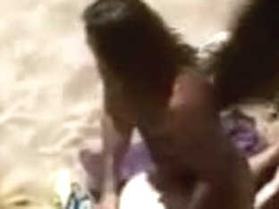 Horny Couple Fucks In A Voyeur Sex On The Beach Video