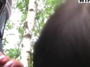 Skinny Teenager With Small Tits Assfucked In The Forest