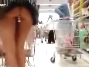 Sexy Wife Gone Shopping With Buttplug In Her Ass!