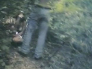 Couple Hiding In The Woods To Take A Piss On Spy Cam