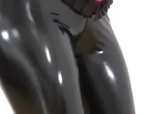 This Smoking Hot Gal Is Dancing For Me In Her Sexy Latex Leggings