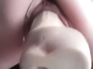 A Big Plastic Fake Strapon Cock In The Mother I'd Like To Fuck Muff Of My Hottie