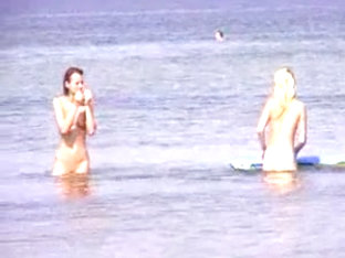 Two Sexy Teens Naked At Beach