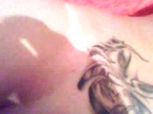 Tattooed Brunette Drilled While Laying On Her Belly