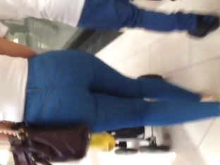 Fat Booty Milf In Tight Blue Jeans