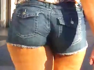 Big Ass Candid Booty Shorts Thick Legs